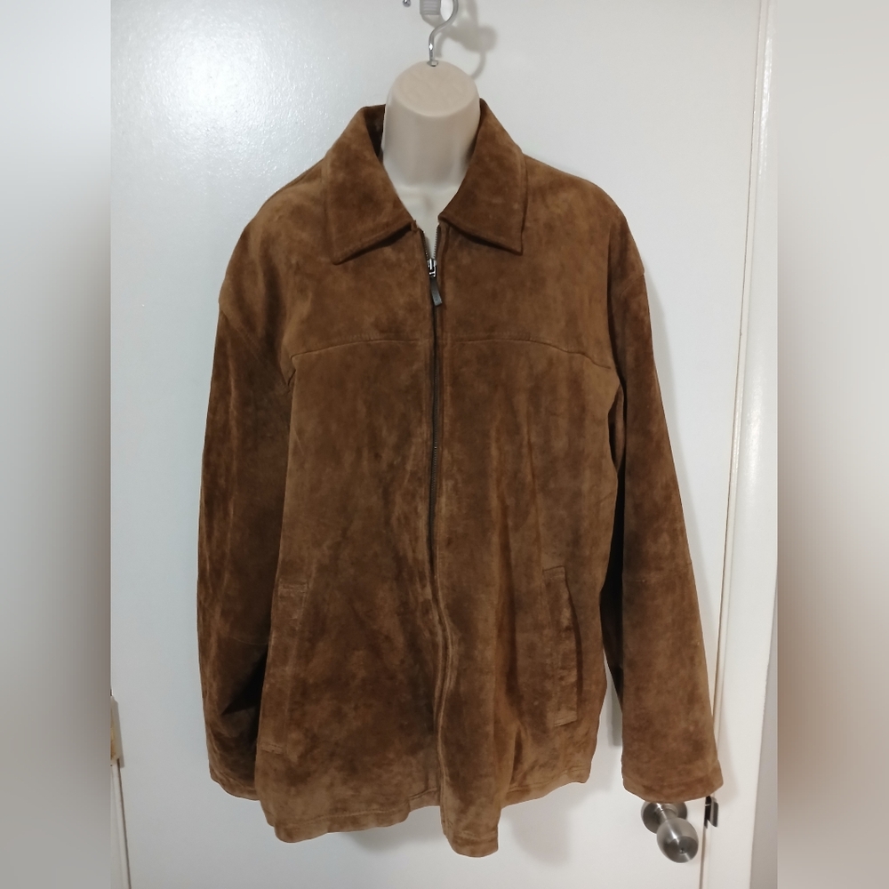 Men's Brown Suede Jacket
